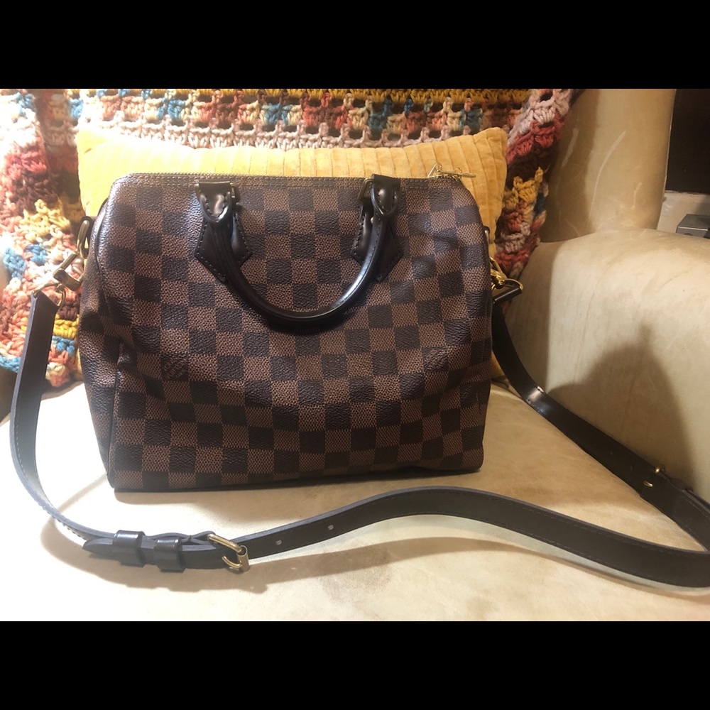 Louis Vuitton Speedy Bandouliere 25 Damier Ebene